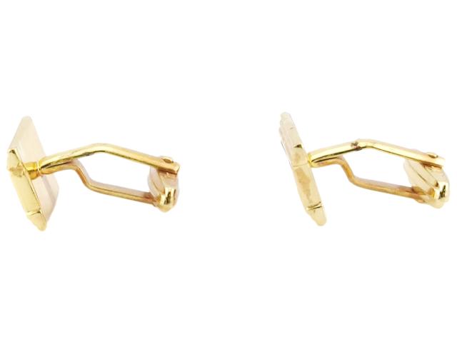 クリスチャンディオール Christian Dior カフス ゴールド×ブラック レディース 中古_3