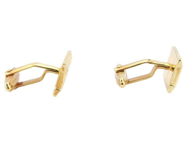 クリスチャンディオール Christian Dior カフス ゴールド×ブラック レディース 中古_4