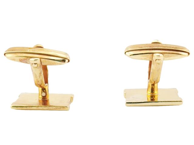 クリスチャンディオール Christian Dior カフス ゴールド×ブラック レディース 中古_5