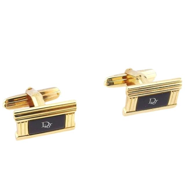 【X'masセール★30%OFF】クリスチャンディオール Christian Dior カフス ゴールド×ブラック レディース 中古