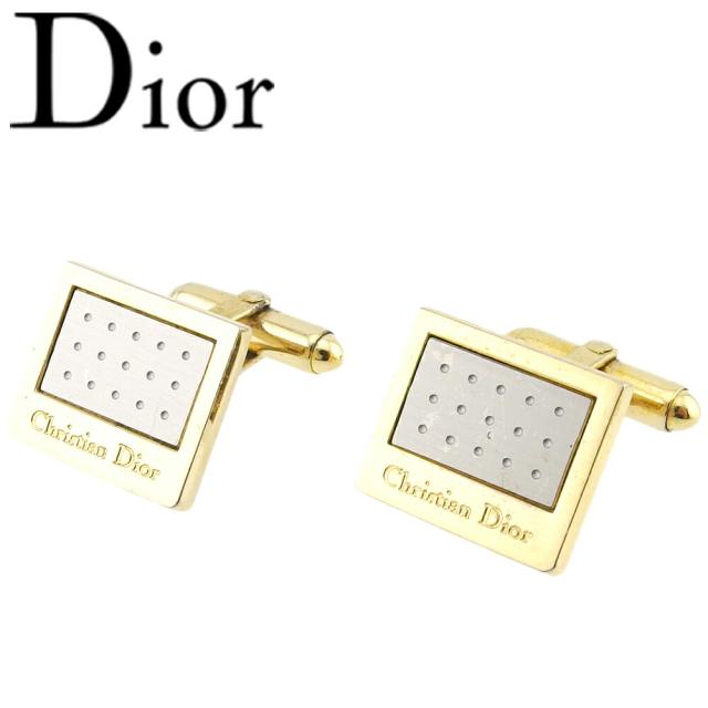 クリスチャンディオール Christian Dior カフス ゴールド×シルバー レディース 中古