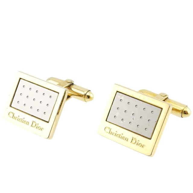 【X'masセール★30%OFF】クリスチャンディオール Christian Dior カフス ゴールド×シルバー レディース 中古