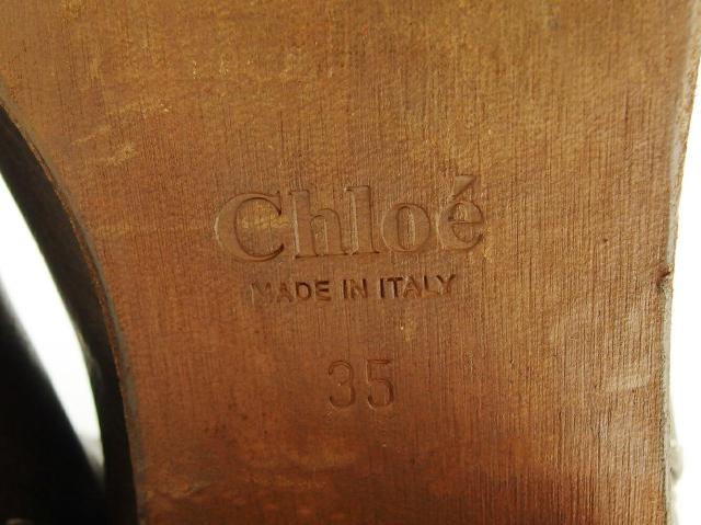 【30％OFF★土日ひと休み大売り出し】クロエ Chloe ブーツ 赤銅色×ゴールド レディース 中古