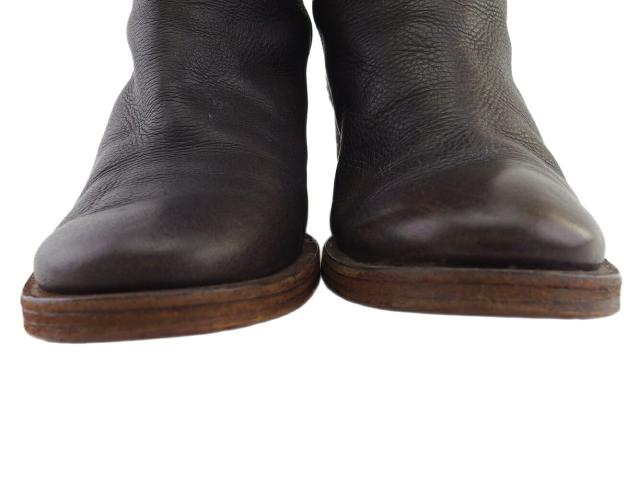 【30％OFF★土日ひと休み大売り出し】クロエ Chloe ブーツ 赤銅色×ゴールド レディース 中古