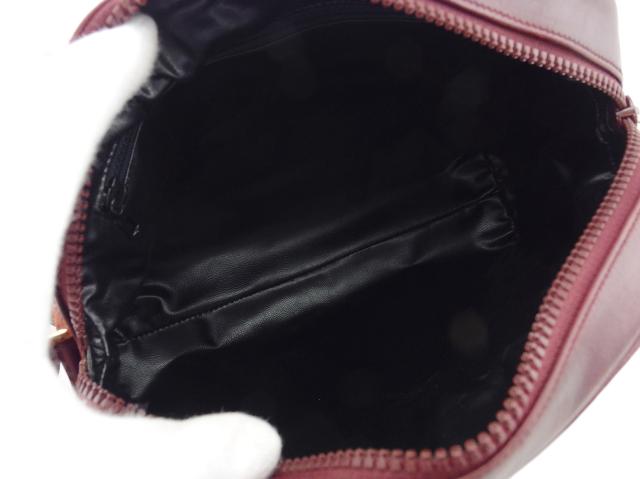 セリーヌ CELINE ショルダーバッグトリオンフ ボルドー×ゴールド