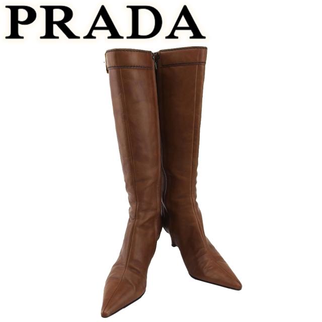PRADA archive ブラウン トレッキングブーツ 6 1/2 PRADA archive