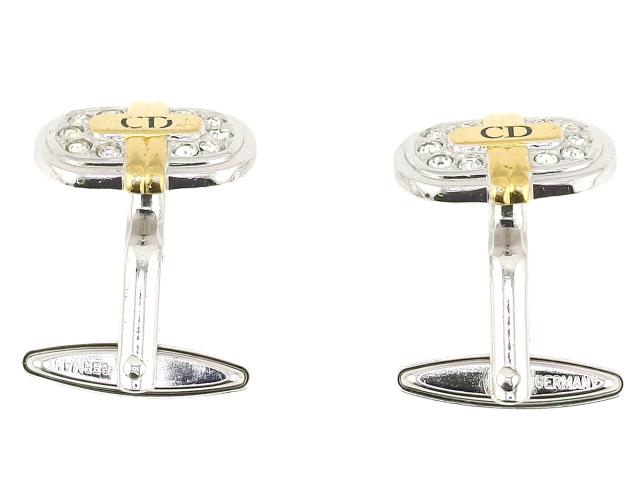 【X'masセール★30%OFF】ディオール Dior カフススウィヴル式 シルバー ゴールド レディース 中古 ディオール Dior カフス シルバー レディース 中古 ディオール Dior