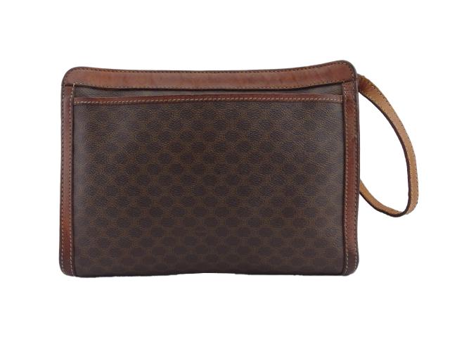 【30％OFF★週末タイムSALE】セリーヌ CELINE クラッチバッグマカダム ブラウン×ベージュ レディース 中古_1