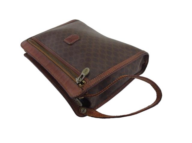 【30％OFF★週末タイムSALE】セリーヌ CELINE クラッチバッグマカダム ブラウン×ベージュ レディース 中古_2