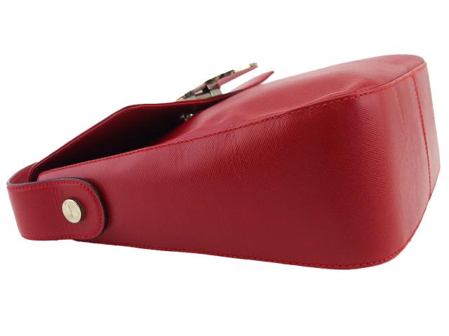 【GWタイムセール】サルヴァトーレフェラガモ Salvatore Ferragamo ハンドバッグ レッド×シルバー レディース 中古_3
