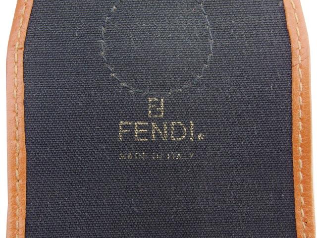 【GWタイムセール】フェンディ FENDI メガネケースペカン ブラウン×ブラック×ベージュ レディース 中古_6