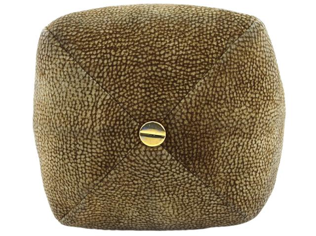 【30％OFF★週末タイムセール】ボルボネーゼ BORBONESE ショルダーバッグうずら柄 redwallタグ付き ベージュ ブラウン レディース 中古_1