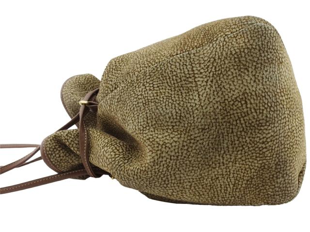 【30％OFF★週末タイムセール】ボルボネーゼ BORBONESE ショルダーバッグうずら柄 redwallタグ付き ベージュ ブラウン レディース 中古_2