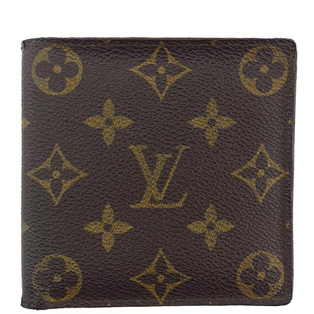 【BIGお買い物ラリー★30%OFFセール中】ルイ・ヴィトン LOUIS VUITTON 二つ折り財布モノグラム ポルトビエカルトクレディモネ ブラウン ベージュ レディース 中古