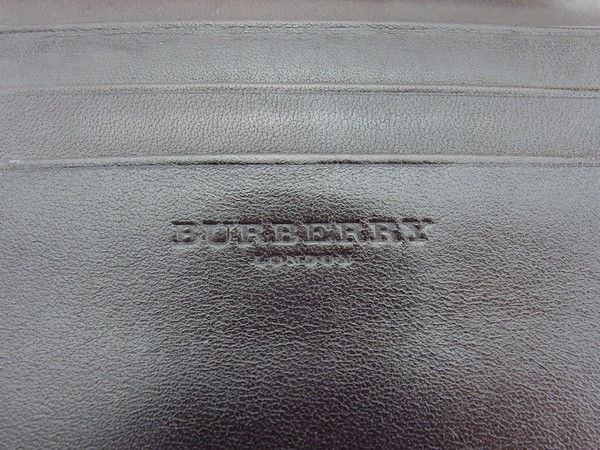 【30％OFF★週末タイムSALE】バーバリー BURBERRY 三つ折り財布ノバチェック ベージュ ブラウン ブラック系 レディース 中古_8