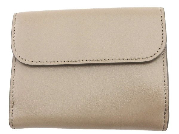 【30％OFF★週末タイムSALE】クロエ Chloe 二つ折り財布クロエC クロエシー ベージュ レディース 中古_1
