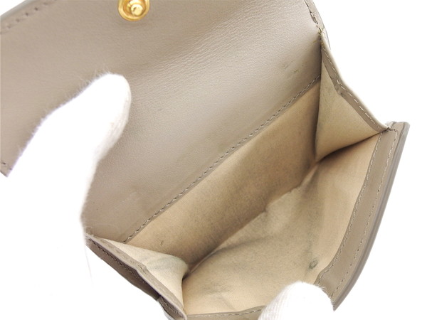 【30％OFF★週末タイムSALE】クロエ Chloe 二つ折り財布クロエC クロエシー ベージュ レディース 中古_6