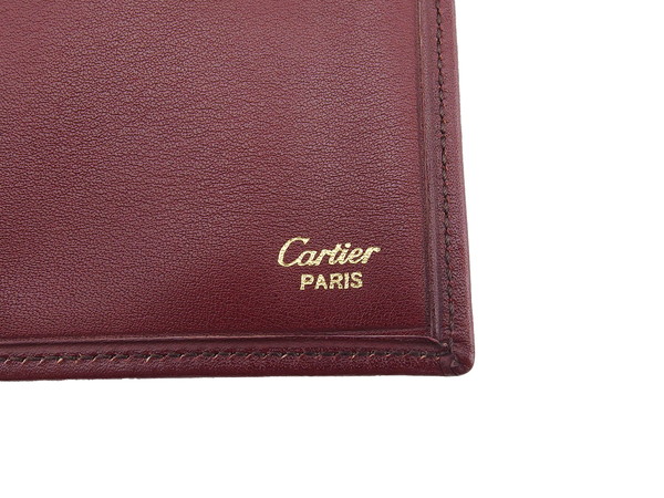 【GWタイムセール】カルティエ CARTIER 長財布マストライン ボルドー レディース 中古_7