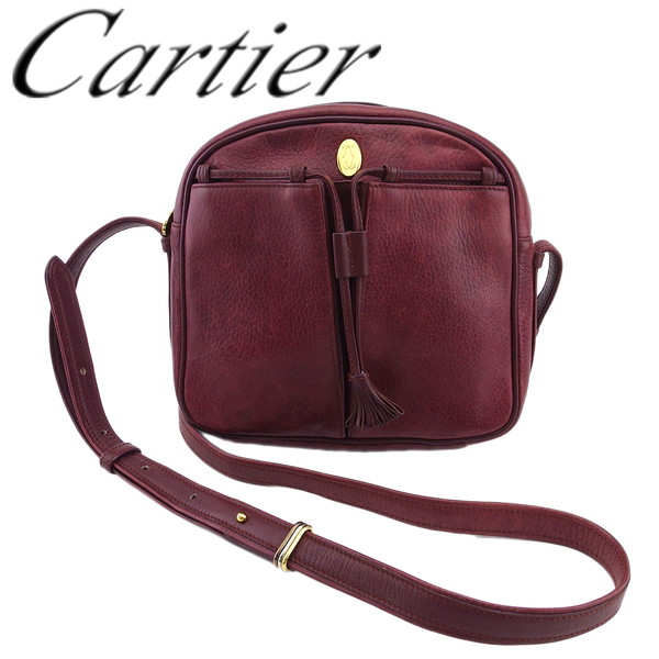 週末値下げ Cartier トリニティ ショルダーバッグ ボルドー ポーチ付き トリニティ バッグ ボルドー カルティエ カルティエ マストライン
