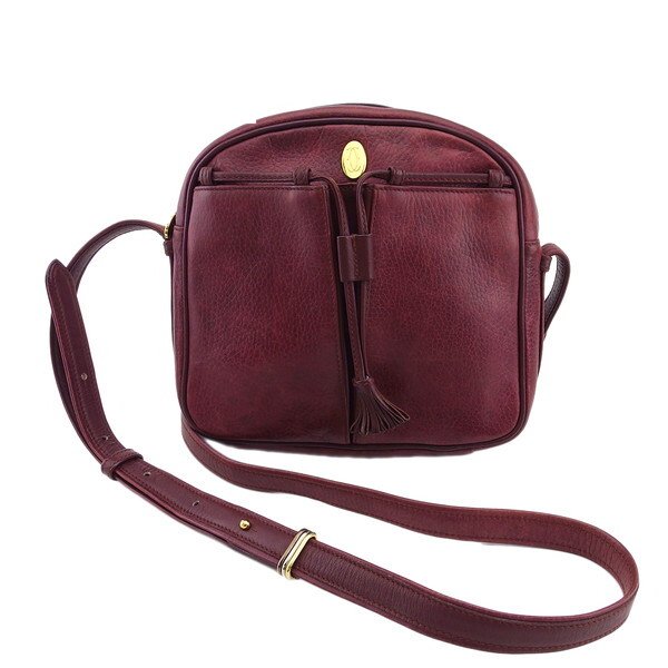 【BIGお買い物ラリー★30%OFFセール中】カルティエ CARTIER ショルダーバッグマストライン トリニティ ボルドー レディース 中古