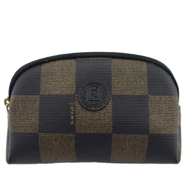 【BIGお買い物ラリー★30%OFFセール中】フェンディ FENDI ポーチ ペカン ブラック レディース 中古