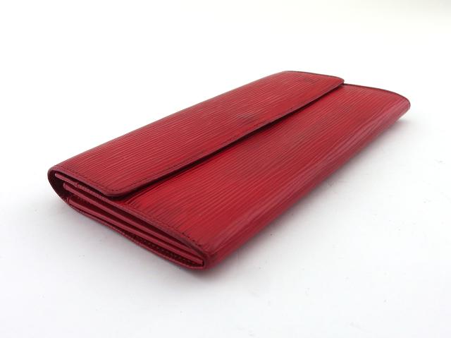 ルイ・ヴィトン LOUIS VUITTON 長財布エピ ポシェットポルトモネクレディ レッド レディース 中古_2