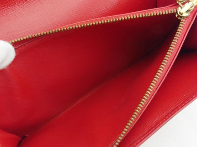 ルイ・ヴィトン LOUIS VUITTON 長財布エピ ポシェットポルトモネクレディ レッド レディース 中古_6