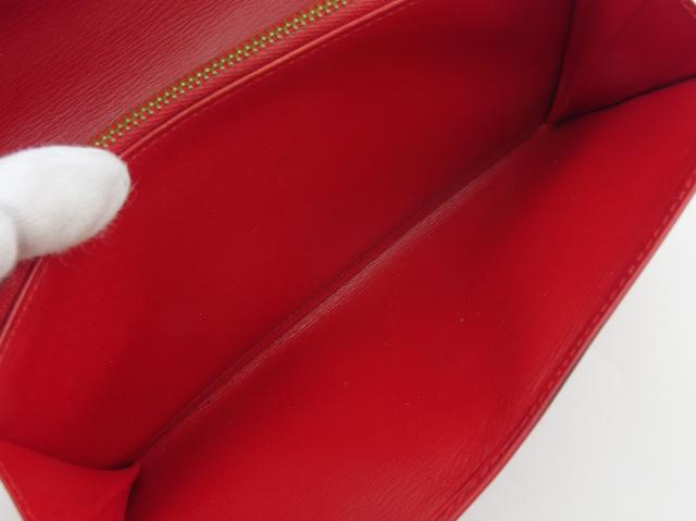 ルイ・ヴィトン LOUIS VUITTON 長財布エピ ポシェットポルトモネクレディ レッド レディース 中古_7
