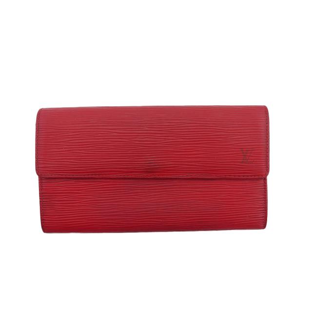 ルイ・ヴィトン LOUIS VUITTON 長財布エピ ポシェットポルトモネクレディ レッド レディース 中古_10