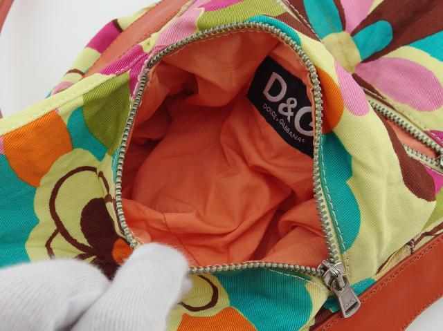 【X'masセール★30%OFF】ドルチェアンドガッバーナ DOLCE&GABBANA ショルダーバッグフラワー 花柄 ドルガバ マルチカラー イエロー ピンク オレンジ系 レディース 中古 ドルチェアンドガッバーナ DOLCE&GABBANA ショルダーバッグフラワー 花