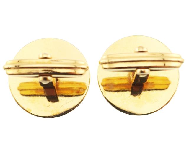 ダンヒル Dunhill カフスdマーク サークル 丸型 スウィヴル式 シルバー