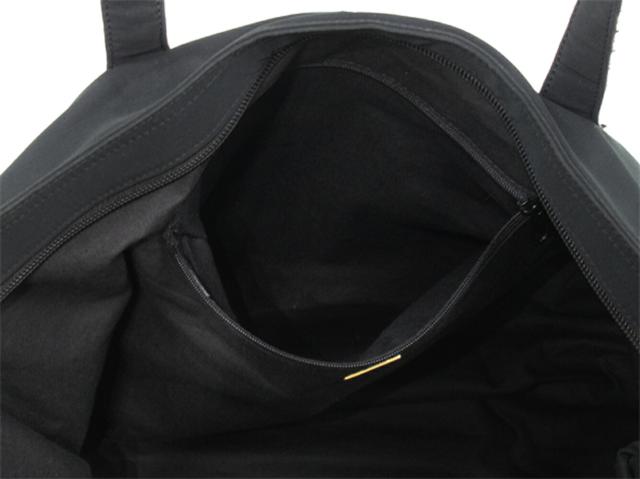 バリー BALLY トートバッグBマーク ポシェット付き ブラック ゴールド