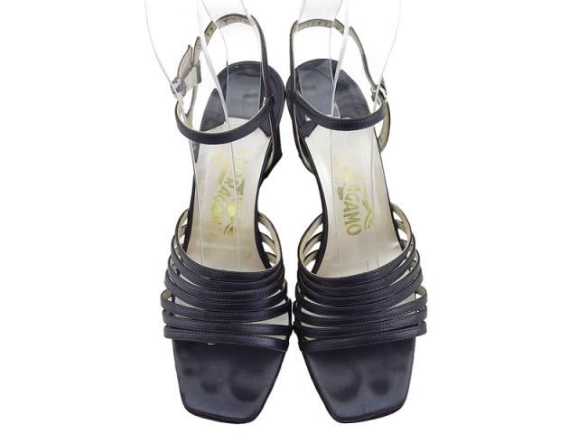 【30％OFF★週末タイムセール】サルヴァトーレフェラガモ Salvatore Ferragamo サンダル ダークネイビー メンズ 中古_1
