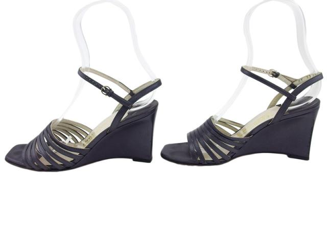 【30％OFF★週末タイムセール】サルヴァトーレフェラガモ Salvatore Ferragamo サンダル ダークネイビー メンズ 中古_3