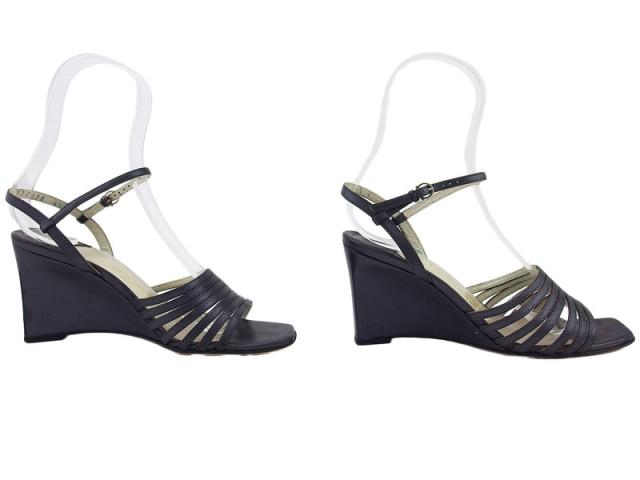 【30％OFF★週末タイムセール】サルヴァトーレフェラガモ Salvatore Ferragamo サンダル ダークネイビー メンズ 中古_4