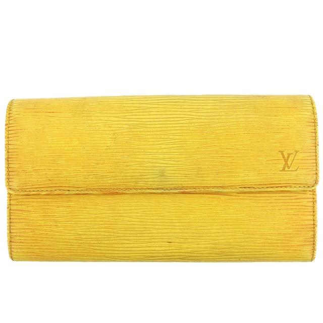 【X'masセール★30%OFF】ルイ・ヴィトン LOUIS VUITTON 長財布エピ ポシェットポルトモネクレディ タッシリイエロー レディース 中古