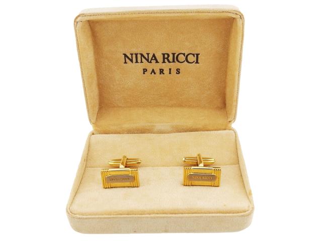 【30％OFF★週末タイムSALE】ニナリッチ NINA RICCI カフス ゴールド×シルバー レディース 中古_9