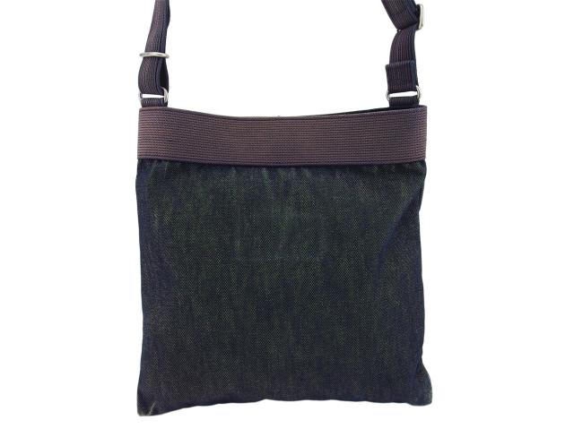 【30％OFF★週末タイムSALE】ハンティングワールド HUNTING WORLD ショルダーバッグ ネイビー×シルバー レディース 中古_1