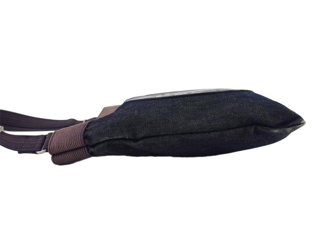 【30％OFF★週末タイムSALE】ハンティングワールド HUNTING WORLD ショルダーバッグ ネイビー×シルバー レディース 中古_3