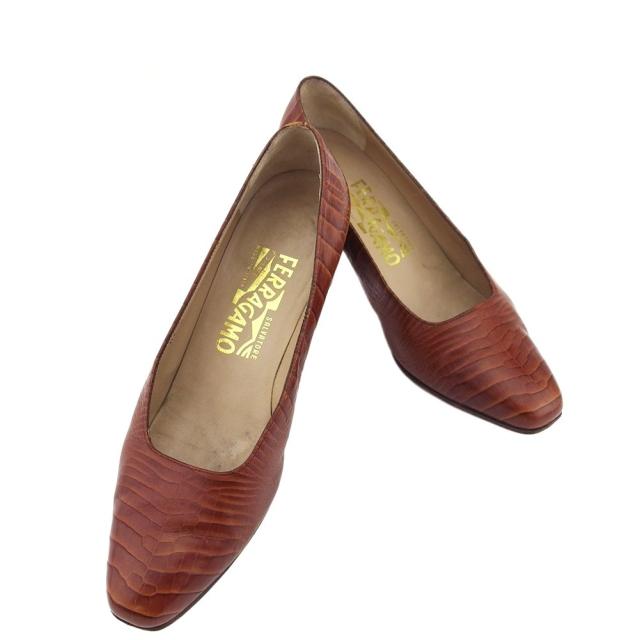 フェラガモ クロコダイルパンプス Salvatore Ferragamo(サルヴァトーレ