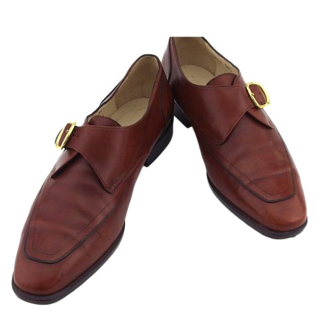 【BIGお買い物ラリー★30%OFFセール中】バリー BALLY ローファー ブラウン×ゴールド レディース 中古