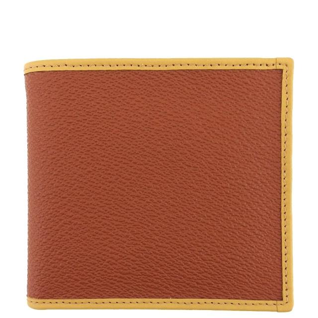 【BIGお買い物ラリー★30%OFFセール中】ジョルジオアルマーニ GIORGIO ARMANI 二つ折り財布 ブラウン×ライトブラウン レディース 中古