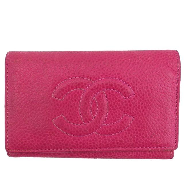 シャネル CHANEL キーケースココマーク マゼンタ レディース 中古