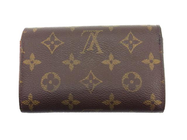 【30％OFF★週末タイムセール】ルイ・ヴィトン LOUIS VUITTON 長財布モノグラム ポルトモネビエトレゾール ブラウン ベージュ レディース 中古_1