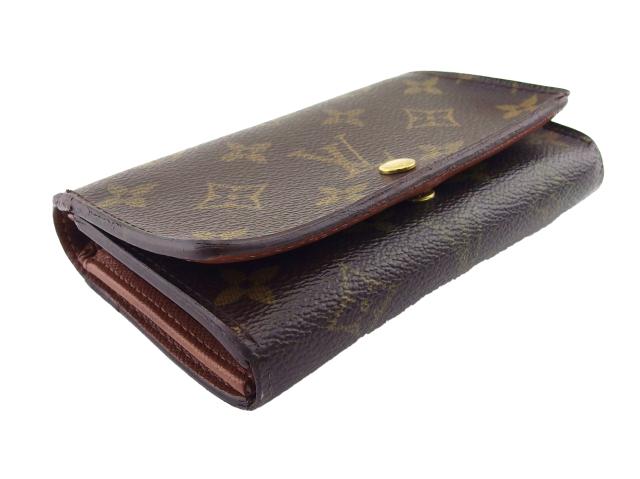 【30％OFF★週末タイムセール】ルイ・ヴィトン LOUIS VUITTON 長財布モノグラム ポルトモネビエトレゾール ブラウン ベージュ レディース 中古_2