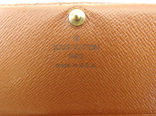 【30％OFF★週末タイムセール】ルイ・ヴィトン LOUIS VUITTON 長財布モノグラム ポルトモネビエトレゾール ブラウン ベージュ レディース 中古_8