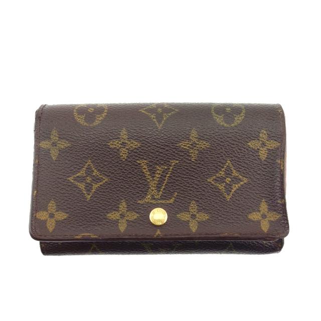 【30％OFF★週末タイムセール】ルイ・ヴィトン LOUIS VUITTON 長財布モノグラム ポルトモネビエトレゾール ブラウン ベージュ レディース 中古_10