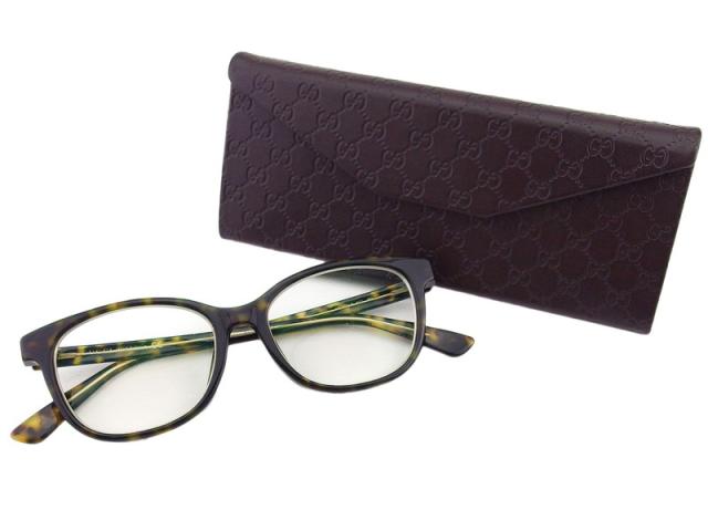30％OFF☆週末タイムSALE】グッチ GUCCI メガネ ウェリントン型 ダブル