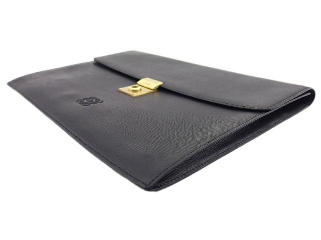 【30％OFF★週末タイムSALE】ロエベ LOEWE ビジネスバッグアナグラム ブラック レディース 中古_3