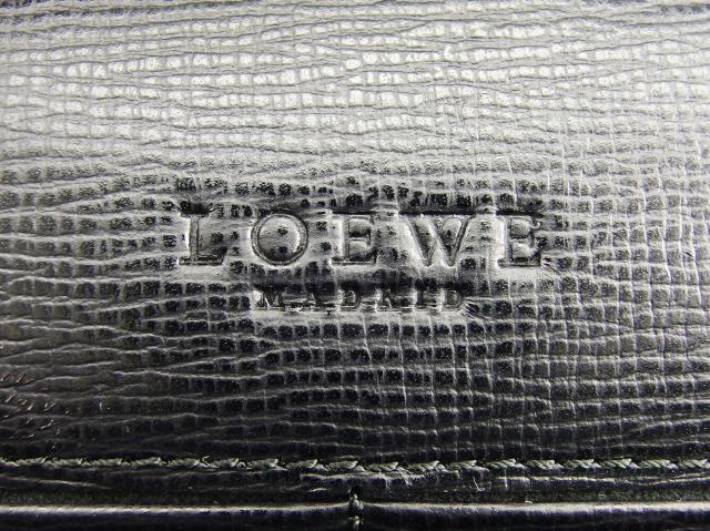 【30％OFF★週末タイムSALE】ロエベ LOEWE ビジネスバッグアナグラム ブラック レディース 中古_7